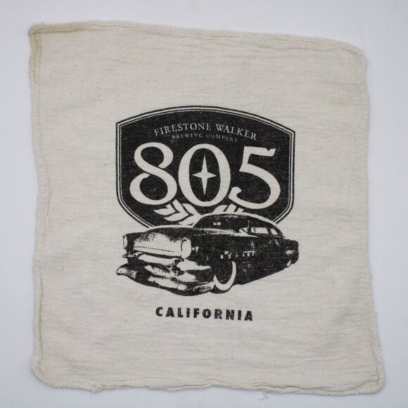 Firestone-Walker 805 Beer White Mechanics Rag Chopped 49-52 Black Chevy Coupe - Picture 1 of 1
